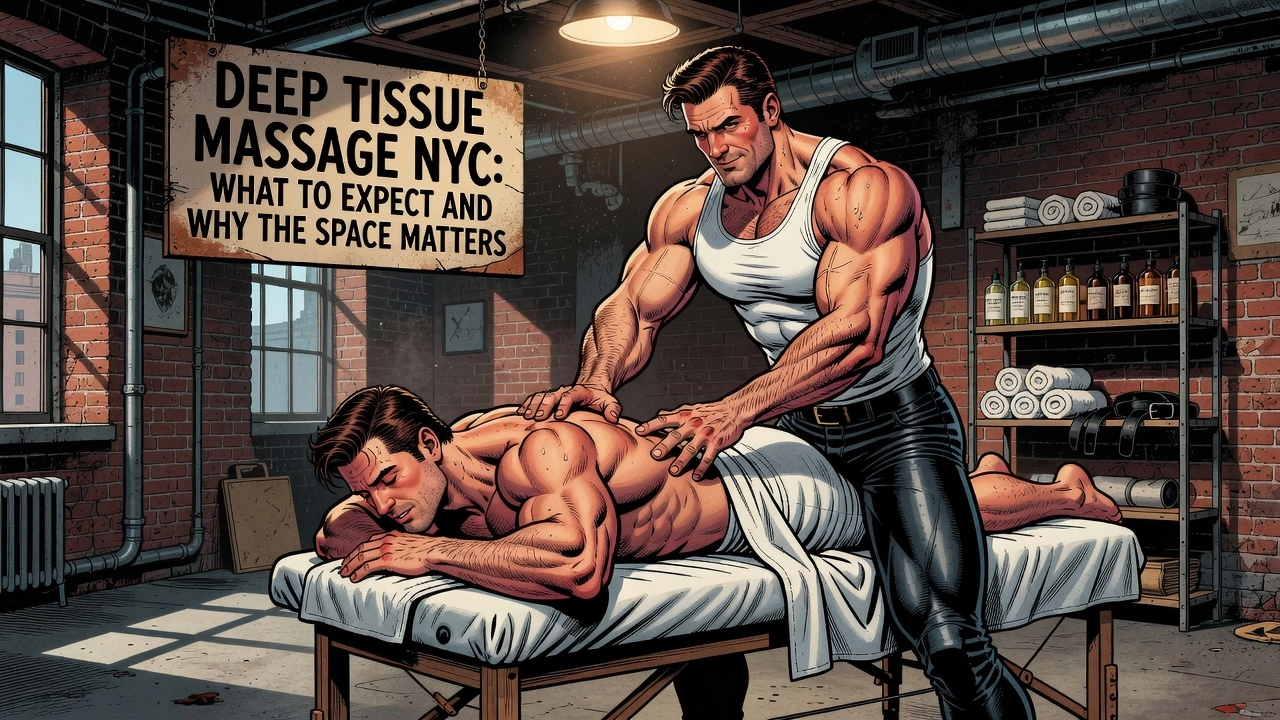 Professional header image for list-based article: Deep Tissue Massage NYC: What to Expect and Why the Space...