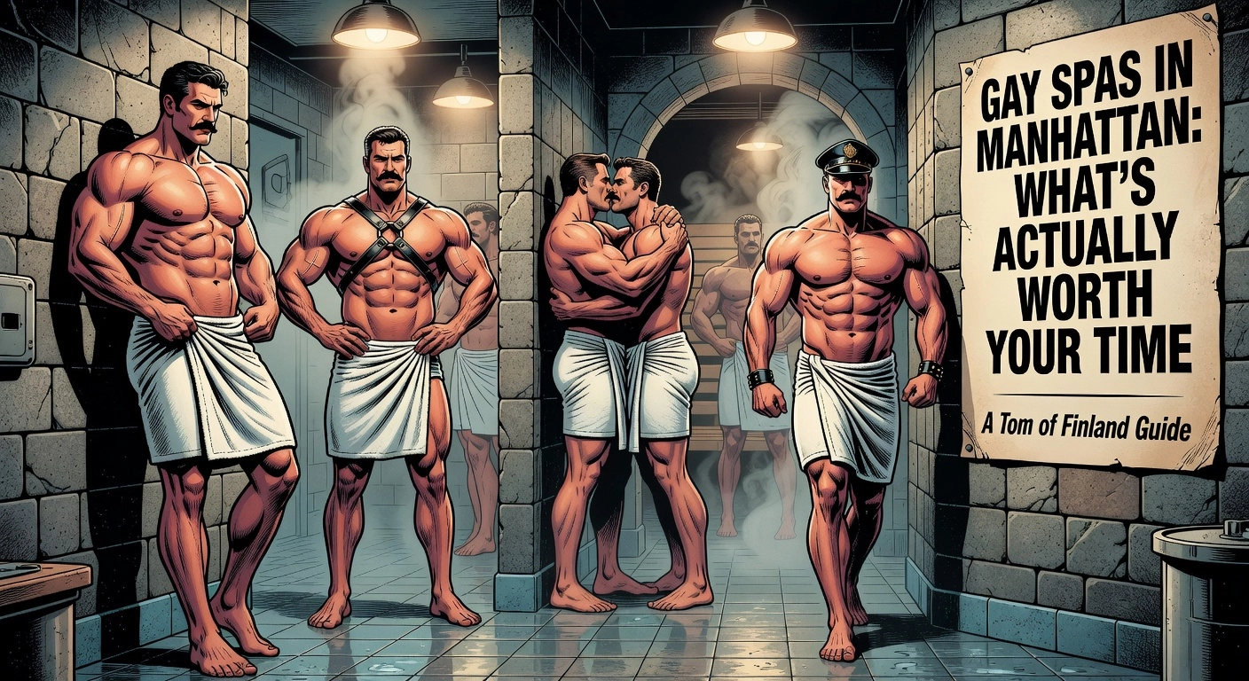 Professional header image for list-based article: Gay Spas in Manhattan: What's Actually Worth Your Time