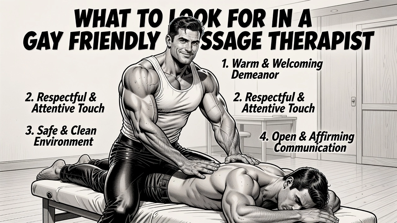 Professional header image for list-based article: What to Look for in a Gay Friendly Massage Therapist