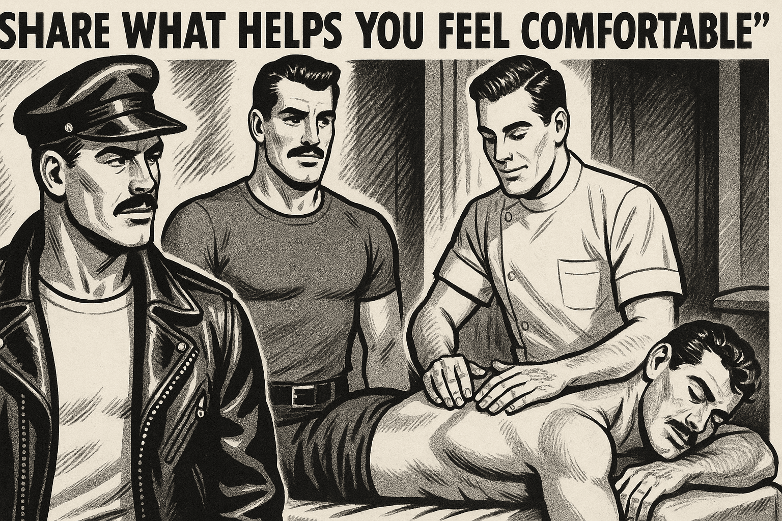 Share What Helps You Feel Comfortable — Menquility Journal illustration