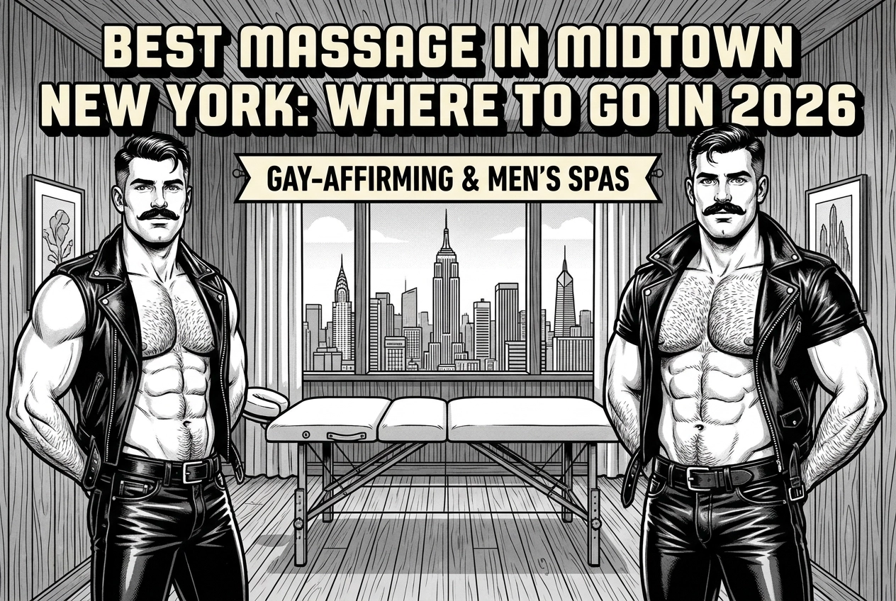 Professional header image for list-based article: Best Massage in Midtown New York: Where to Go in 2026