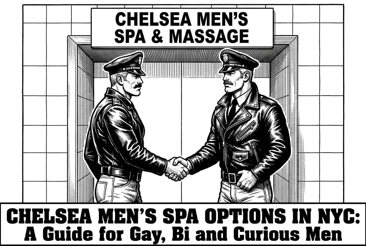 Professional header image for comparison analysis: Chelsea Men's Spa Options in NYC: A Guide for Gay, Bi and...